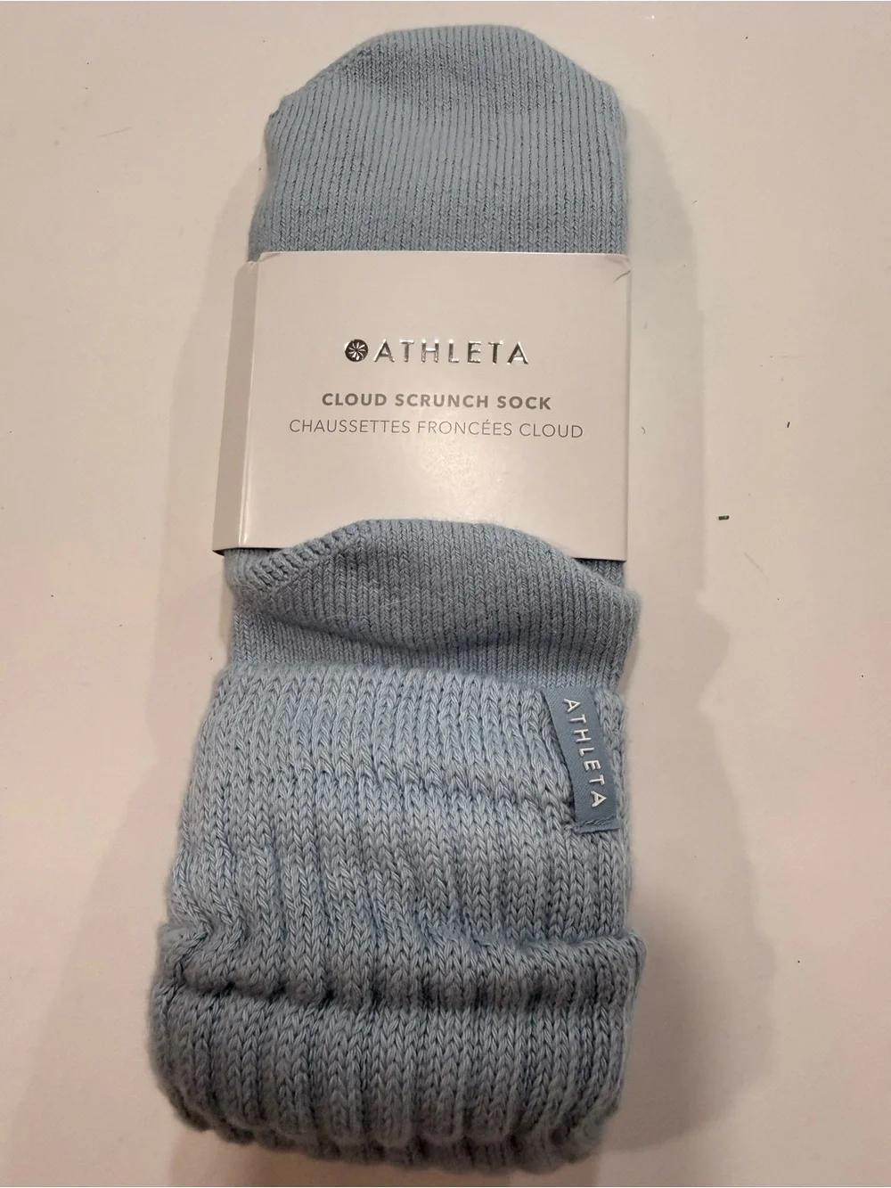 Athleta Cloud Scrunch Sock - Pale Blue